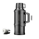 대용량 텀블러 316 스테인레스 여행용 물통 보온병 블랙 4.5L : 스마일무지개