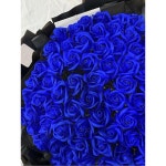 푸른 요정 선물 10 석고상 발코니 파란 21 20LED 장미 풍경 컬렉션 신선한 19송이 블루 히메지 장미 꽃다발 : 바이온샵200