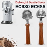 Delonghi ECO680 ECO685 커피 머신 용 1 2 컵 바구니가있는 이중 스파우트 51mm 포터 필터 : 하비나그룹