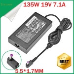 100% 호환 Acer Aspire V5-591 Nitro 5 Spin 용 슬림 19V 7.1A AC 어댑터 KP.13503.007 PA-1131-16 노트북 충전기 : 굿어스HK