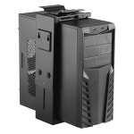 책상 컴퓨터 마운트 및 벽 아래에서 인간 중심 조절 가능, CPU 홀더는 대부분의 PC 또는 케이스에 적합, 높이 너비 360 스위블 전체, 최대... 