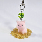 플러피 후로킹 돼지 키홀더 키링 열쇠고리 재물복 : 리콩샵