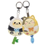 와인앤쿡 RWFIDTIC 제작 만들기 열쇠고리 가방장식 DIY 가죽 키링 레더 : 와인앤쿡