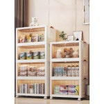 접이식서랍장 바퀴달린 다용도 카트 접이식 선반 4층 1 쇼핑 3층 시장 이동식 보관함 46면 폭 1층 설치/접이식 디자인 : 노바 정품 호환 부품 02