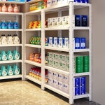 편의점 진열대 매장 과자 메대 간식 철제쇼케이스 가판대 철제 선반 타공진열대 조립식진열장 : 리파인직구