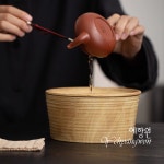 [다도 차판] 예향원 핸드메이드 와비사비 분인도자기 원형 호승 T-7466 : 예향원