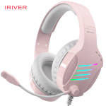 아이리버 게이밍 헤드셋 USB ENC 마이크 어학용 EQWEAR-G7H 핑크 : 아이리버 공식인증대리점유진