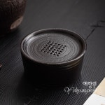 [다도 차판] 예향원 핸드메이드 와비사비 분인도자기 원형 호승 T-7466 : 예향원