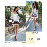 스칼튼 여성용 블랙 사첼 핸드백 C Brown B - Medium Small : LOGELIX