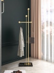 골드 인테리어 옷걸이행거 스탠드행거 모던 골드+블랙베이스-26x38x170 : 보라몰리