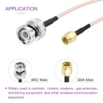 DMiotech 2Pcs RG316 동축 케이블 12인치 남성용 BNC 남성 커넥터 어댑터 50옴 안테나 라우터 GPS LAN 공통 장치용 6 : 다마켓001