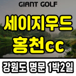 세이지우드cc 홍천 1박2일 서울근교 명문 골프여행 : 자이언트골프 국내해외예약