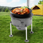 매일상점 드럼통 바베큐 연탄구이 숯불화로대 구이 소각로 가마솥 대용량 바람막이 네발 아궁이 화덕 : 매일상점 공식스토어