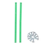 스케이트보드 충돌 방지 스트립 세트 견고한 리브 보호 레일 편리한 2 팩 필요한 설치 나사 포함 : 제케상사