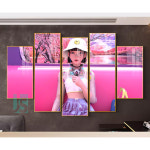사이버펑크 PC방 술집 벽면 침실 벽면 배경 인테리어 그림 액자 : JS 스토어