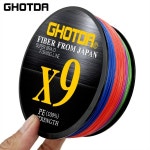 GHOTDA 낚시 여행 액세서리, 100M 13.2-99LB X9 낚싯줄, PE 멀티 필라멘트 라인, 바닷물 담수 : 바이셀원투쓰리