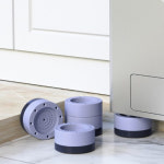 세탁기받침대 드럼 통돌이 높이조절 수평 고정 소음 방지 고정 냉장고받침 다리 1단 받침대 : 뚱크