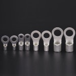비절연 스페이드 22 12 10 38 와이어 터미널 60 나사 구리 80 커넥터 케이블 14 러그 2Pcs R 38 6 Copper : 7days어라운드마켓