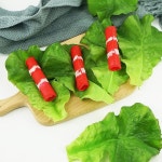 DOYIFUN 5pc 가짜 상추 잎 인공 채소 가정용 주방 파티 펍 장식 캐비닛 테이블 디스플레이 슈퍼마켓 사진 : 스마트이지상회