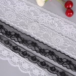 10 야드 레이스 리본 패브릭 트리밍 수 놓은 공예 장식 웨딩 선물 포장 흑백 : 소나무종합몰