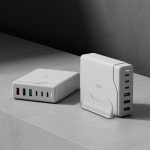 알로코리아 100W GaN 접지형 6포트 PD C타입 초고속 멀티 충전기 UC6100GPD : 알로코리아