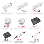 스카이댄스 1/3/4 채널 LED 디머 컨트롤러 2.4G WiFi RF 터치 (단일 스트립용) : 바이셀원투쓰리