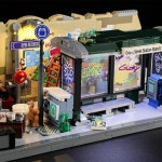 감성소품514pcs 낙서 거리 역 빌딩 블록 세트 FunWhole F9066 퓨전 버스 스탠드 벽돌 장난감 성인 선물 : 스마트랩팩토리구대16