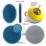 10 PCS 헤비 금속 나일론 패드 청소 도구 듀티 산업용 인치 청소 수색 2 Inch 2000 Grit : 오토부스터 마켓