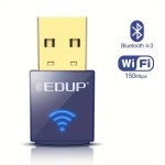150Mbps 미니 WiFi 어댑터 USB2.0 Bluetooth4.0 WiFi 무선 네트워크 카드 PC 데스크탑 노트북 용 2.4G 안정적인 신호 어댑터 : 봉구상사2