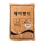 하나제이 노란 고무줄 1kg 제이밴드 대용량 포장 고무밴드 : 네임모아