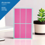 삼보오피스데코 | 퍼니스티커 오피스데코 분류라벨 F327P 사각 종이 분홍 스티커 : FunnySticker