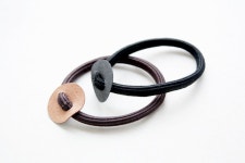 (2개단위) 국내제작 머리끈만들기 인조가죽 원판 고무줄 diy 부자재 : 부자재마루