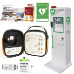 AED 씨유 심장충격기 CU-SP1 자동제세동기 스탠드형 학교 병원 사용 : FIRST AID ON