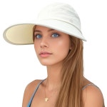 남성용 란좀 선바이저 모자 여성용 경량 패커블 쿨링 스트레치 바이저 러닝, 테니스, 골프용 비치 Beige One Size : LOGELIX