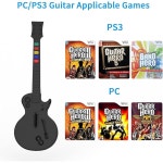 PC 기타 컨트롤러, PC/PS3용 동글 무선 , 록 밴드, 클론 블랙과 호환 가능 : 웨이오버