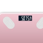 스마트 디지털 저울 대형 내구성 전자 저울 유리 디스플레이 무게 안전 건강 충전 : 예나42