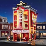 2445pcs 스 트리머 극장 빌딩 블록 피규어 FunWhole F9056 스트리트 뷰 모듈 형 건물 모델 벽돌 장난감 : 빅원물류5