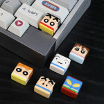 G1392 노하라 짱구는 못말려 가족 키캡 세트 포인트 귀여운 키보드 꾸미기 선물 커스텀 : 쿠마네상점