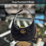 [럭셔리아울렛] 구찌 GG 마몬트 하프문 미니 숄더백 블랙 699514 DTDHT 1000 : 더 럭셔리 아울렛 명품관