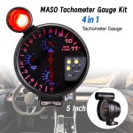 MASO 자동차 미터 라이트 12V 자동차용 시트 워터 수압 오일 온도 시프트 프레스 : 토탈이커31