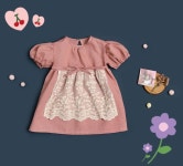 1개 Dress 패턴인 귀여운 원피스 옷본 아동복패턴 : 원단천국