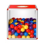 뽑기상자 축제 이벤트 야유회 추억의 BLACK 응모함 아크릴 용품 20X20CM : 바이플레이2