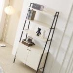 H4463 여닫이 스틸 수납 선반장 850 2colors : 영점일톤