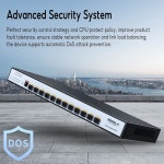 SODOLA 12 포트 10G SFP+ 스마트 스위치 | L2/L3+ 관리 DoS 공격 방지 IPv6 정적 라우팅 L2/L3QoS, IGMP 및 LAG 제한된 수명 보호 이더넷... 