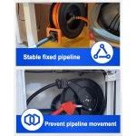 스프링 구동 에어 호스 2개, 0.63인치 0.57인치에서 호스 조절 호스 부품 교체 고무 가능한 릴용 에어 릴 스톱 자동 3/8인치 되감기 호스용... 