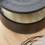 소로 에센셜 - 뚜껑이 있는 8-1/4인치 토르티야 워머 바구니 블랙 색상 플라스틱- 쌓을 수 서버 팬케이크 보관 식품 용기, 가정용 와플 보관에... 