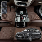 BMW X6 시리즈 전용 3D 엠보싱 차세대 고무매트 1열2열 세트 : 알브이모터스