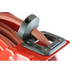 링컨 83753 밸류 시리즈 고무 올 x 접이식 PSI, 공기/물 5단 호스 50인치 릴, 1/4인치 암, 장착 조절식 레드 NPT, 구조, 스틸 공기 300... 