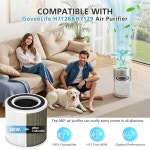 고비라이프 H7129용 H7129/H7128 교체 필터 2팩, H7128 공기청정기, 가정용 H7129/H7128 공기청정기용 3-in-1 H13 트루 헤파 공기청정기... 