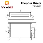 QDLASER Leadshine 스테퍼 모터 드라이버 3DM683 Nema23 컨트롤러용 3상 20-60VDC 0.5-8.3A : 북한강상사